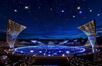 2026斯巴达满天星辰赛道全新升级发布会现场星辰灯光装置